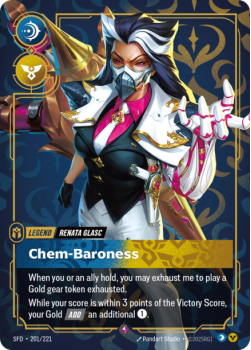 Chem-Baroness single card from Riftbound : League of Legends Card Game