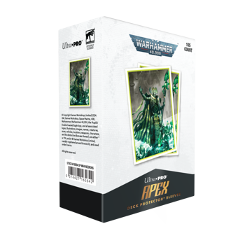 Ultra Pro Warhammer 40,000 Necron Codex Aligned 105ct APEX Deck ProtectorⓇ Sleeves