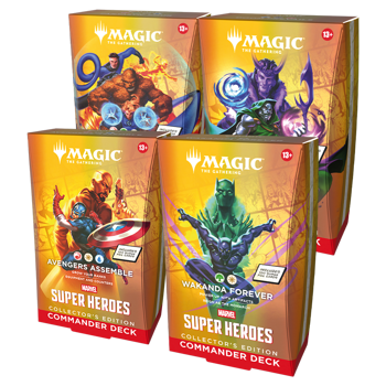 Magic the Gathering: Marvel Super Heroes - Collector Commander Deck Set of Four