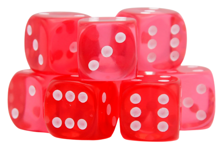 Warlord Games D6 Ruby Dice (8 Ct)
