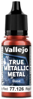 Acrylicos Vallejo True Metallic Metal : Base Ruby Red