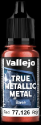 Acrylicos Vallejo True Metallic Metal : Base Ruby Red
