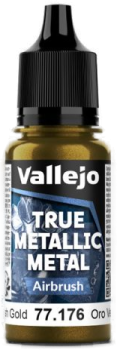 Acrylicos Vallejo True Metallic Metal : Airbrush Greenish Gold