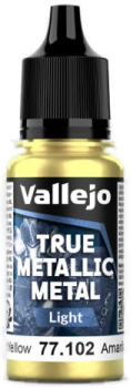 Acrylicos Vallejo True Metallic Metal : Light Radiant Yellow