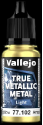 Acrylicos Vallejo True Metallic Metal : Light Radiant Yellow