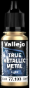 Acrylicos Vallejo True Metallic Metal : Light Imperial Gold