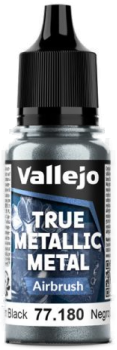 Acrylicos Vallejo True Metallic Metal : Airbrush Obsidian Black