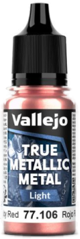 Acrylicos Vallejo True Metallic Metal : Light Ruby Red