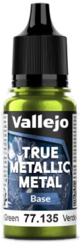 Acrylicos Vallejo True Metallic Metal : Base Amber Green