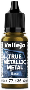 Acrylicos Vallejo True Metallic Metal : Base Greenish Gold