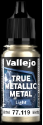 Acrylicos Vallejo True Metallic Metal : Light Aged Metal