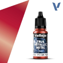 Acrylicos Vallejo True Metallic Metal : Base Ruby Red - Image 2