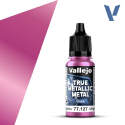 Acrylicos Vallejo True Metallic Metal : Base Crimson Magenta - Image 2