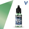 Acrylicos Vallejo True Metallic Metal : Light Dusken Green - Image 2