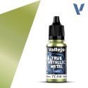 Acrylicos Vallejo True Metallic Metal : Light Amber Green - Image 2