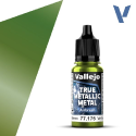 Acrylicos Vallejo True Metallic Metal : Airbrush Amber Green - Image 2