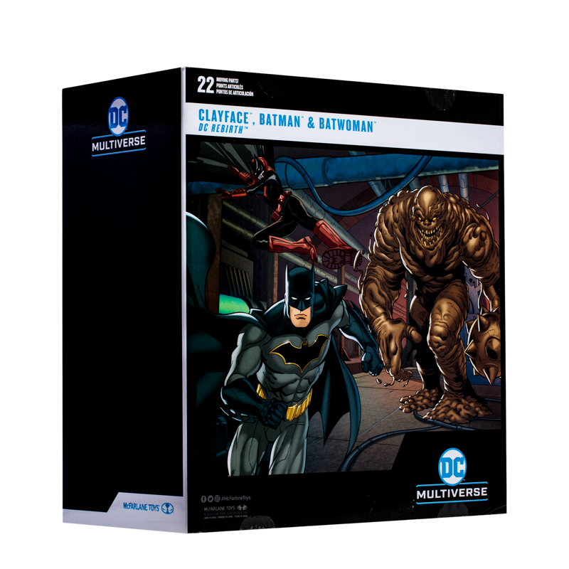 DC Multiverse Clayface, Batman & Batwoman DC Rebirth Gold Label ...