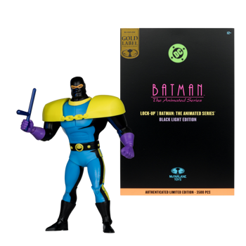DC Batman Animated Series: Lock-Up Gold Label Collection Black Light Edition Figure