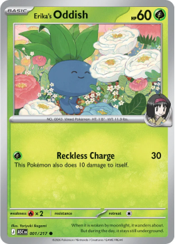 Erika's Oddish single card from Pokemon