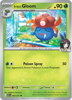 Erika's Gloom single card from Pokemon