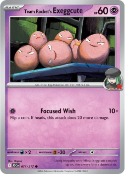 Team Rocket's Exeggcute single card from Pokemon