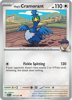 Hop's Cramorant single card from Pokemon