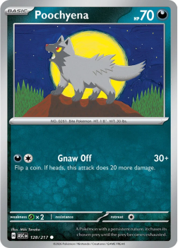 Poochyena single card from Pokemon