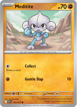 Meditite single card from Pokemon