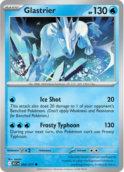 Glastier single card from Pokemon