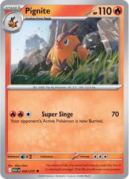 Pignite single card from Pokemon