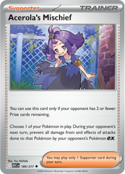 Acerola's Mischief single card from Pokemon