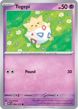 Togepi single card from Pokemon