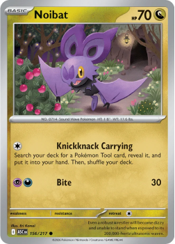 Noibat single card from Pokemon
