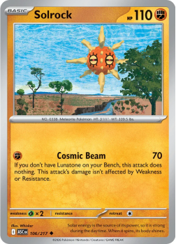 Solrock single card from Pokemon