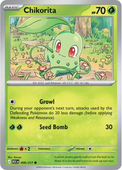 Chikorita single card from Pokemon