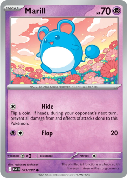 Marill single card from Pokemon