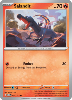 Salandit single card from Pokemon