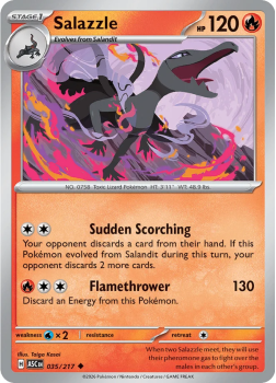 Salazzle single card from Pokemon