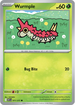 Wurmple single card from Pokemon
