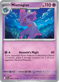 Mismagius single card from Pokemon