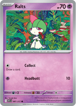 Ralts single card from Pokemon