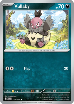 Vullaby single card from Pokemon