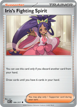 Iris's Fighting Spirit single card from Pokemon
