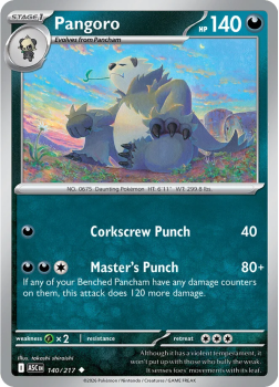 Pangoro single card from Pokemon