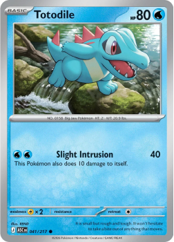 Totodile single card from Pokemon
