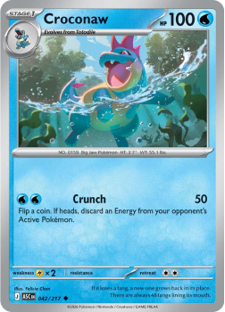 Croconaw single card from Pokemon