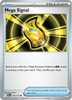 Mega Signal single card from Pokemon