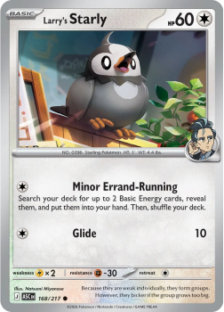 Larry's Starly single card from Pokemon