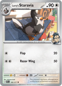 Larry's Staravia single card from Pokemon