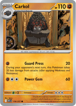 Carkol single card from Pokemon